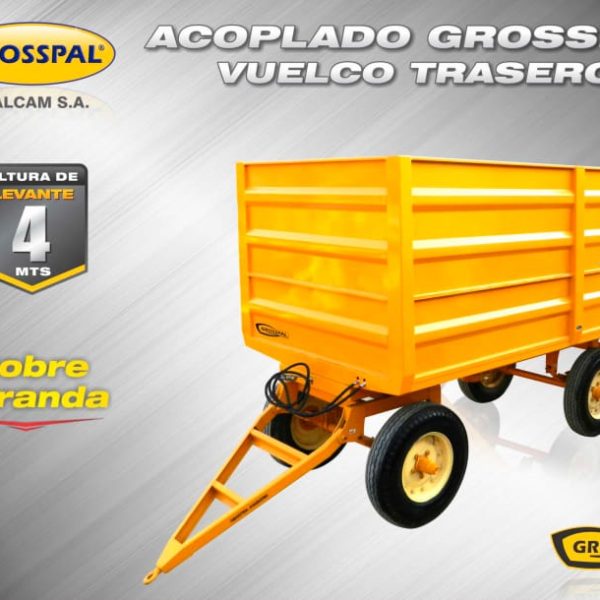 Grosspal Acoplado con Vuelco Trasero